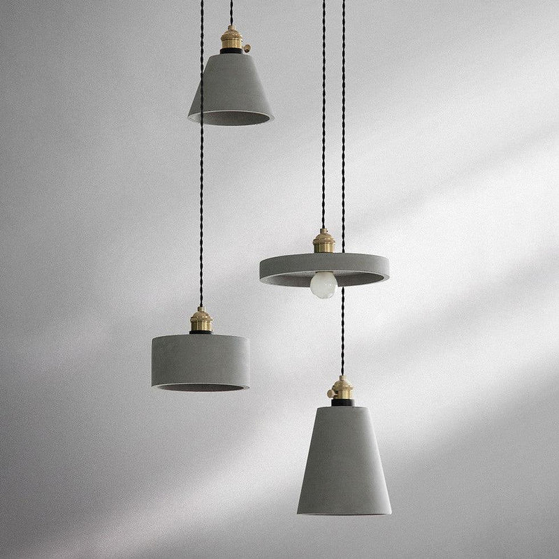 Concrete Vasa Minimalist Pendant Light-DWHOME