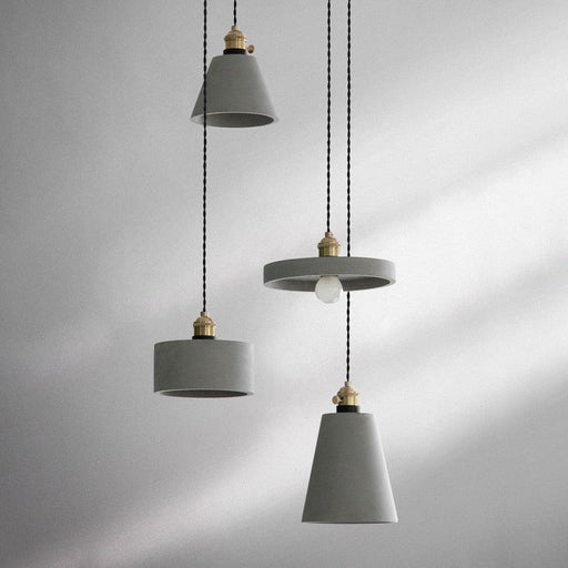 Concrete Vasa Minimalist Pendant Light.