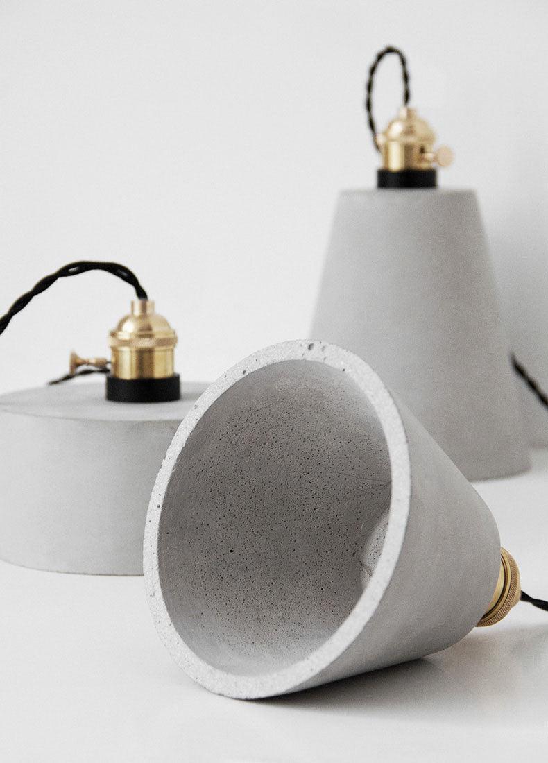 Concrete Vasa Minimalist Pendant Light-DWHOME