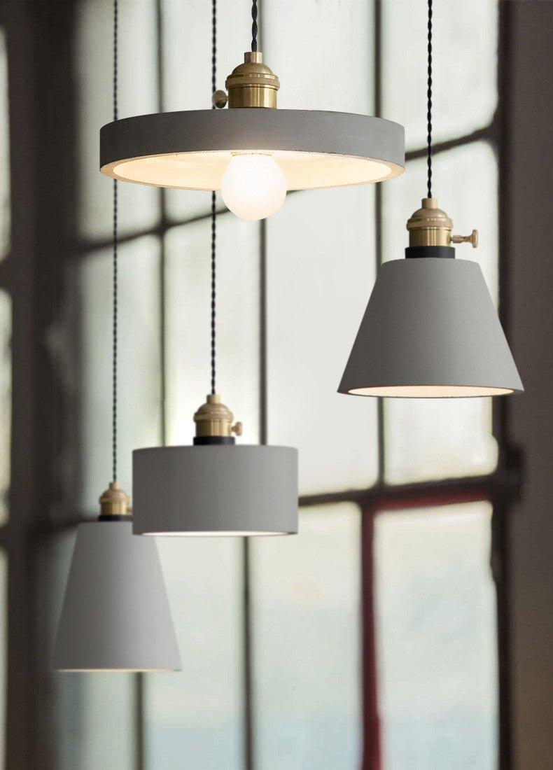 Concrete Vasa Minimalist Pendant Light-DWHOME