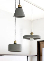 Concrete Vasa Minimalist Pendant Light-DWHOME