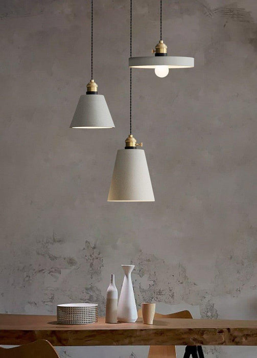 Concrete Vasa Minimalist Pendant Light - DWHOME