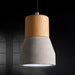 Concrete Wooden Stockholm Minimalist Pendant Light - DWHOME