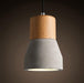 Concrete Wooden Stockholm Minimalist Pendant Light - DWHOME