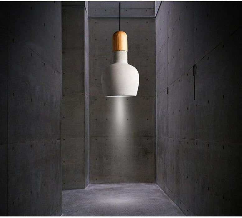 Concrete Wooden Stockholm Minimalist Pendant Light - DWHOME