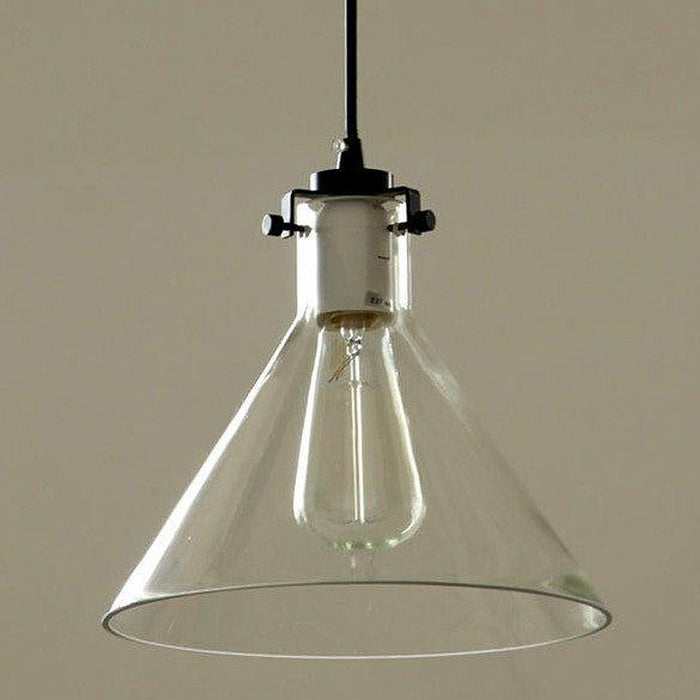 Abat-jour conique en verre pour suspension luminaire - DWHOME