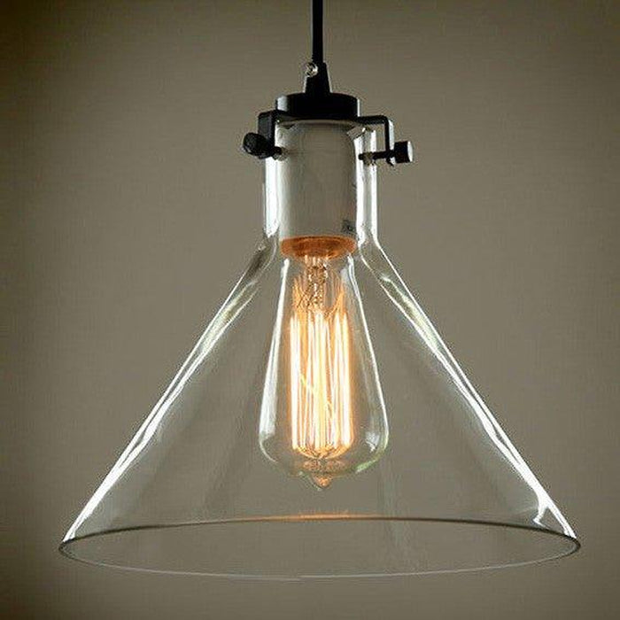 Abat-jour conique en verre pour suspension - DWHOME