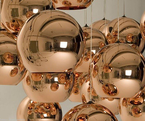 Copper shade ball Pendant Light.