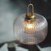 Covent Glass Shade With Brass Fitting Art Deco Pendant Light-DWHOME