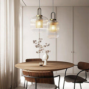 Covent Glass Shade With Brass Fitting Art Deco Pendant Light-DWHOME