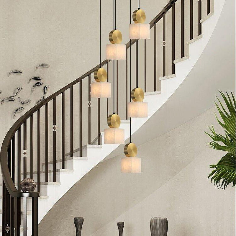 Creative Marble Squares Pendant Lights-DWHOME