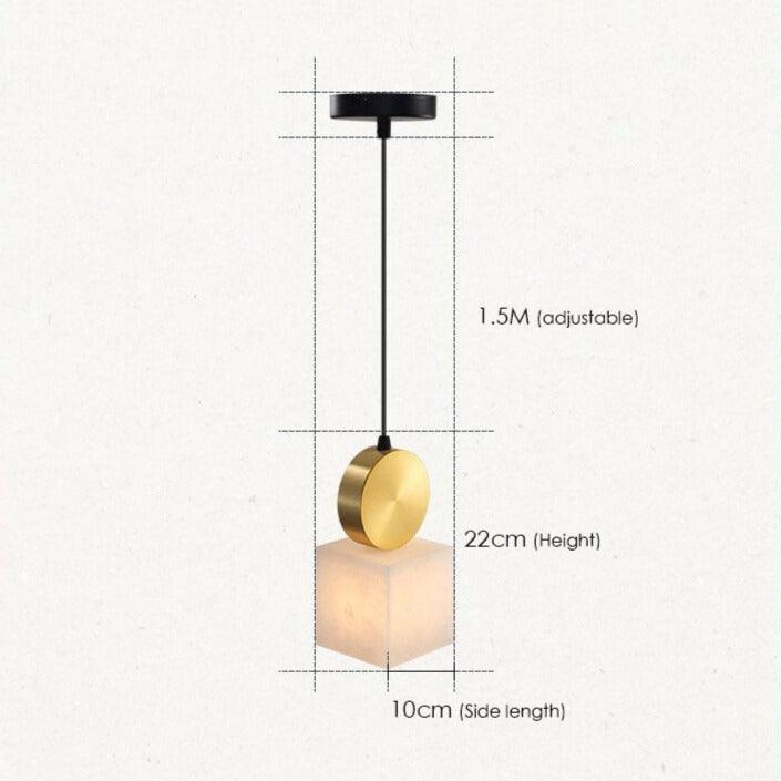 Creative Marble Squares Pendant Lights-DWHOME