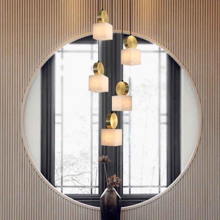Creative Marble Squares Pendant Lights-DWHOME