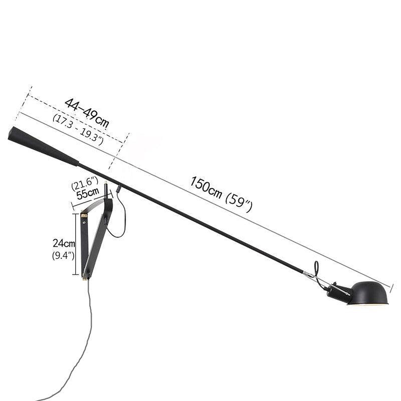 Crescendo Long Arm Wall Light-DWHOME