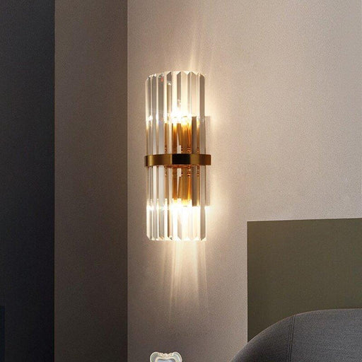 Crystal Cylinder Wall Lamp.