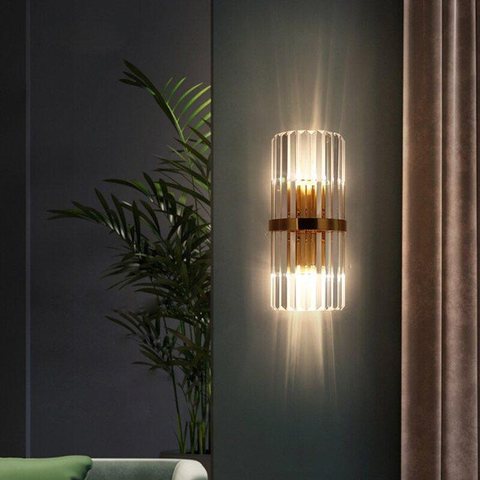 Crystal Cylinder Wall Lamp - DWHOME