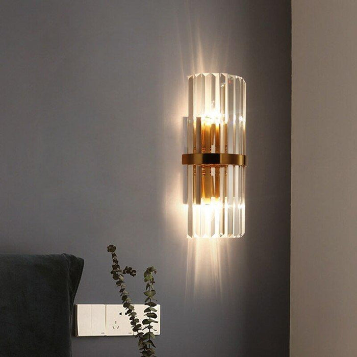 Crystal Cylinder Wall Lamp - DWHOME