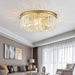 Crystal Golden Circle Chandelier.