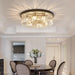 Crystal Golden Circle Chandelier.