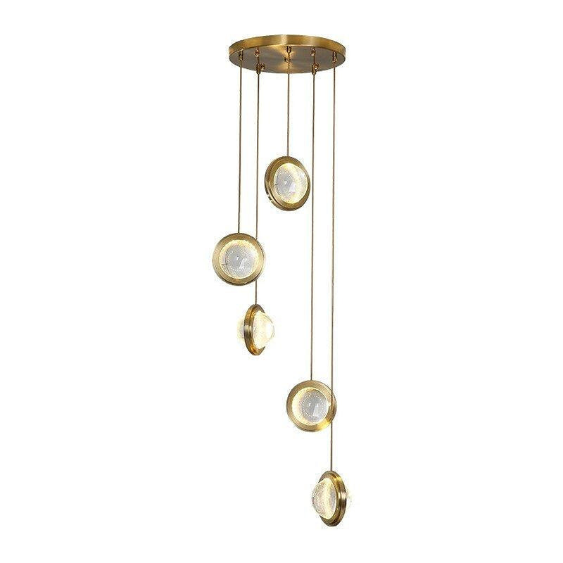 Crystal Golden Irides Chandelier-DWHOME