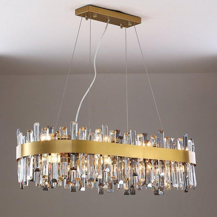 Crystal Luxury Amber Gold Chandelier - DWHOME