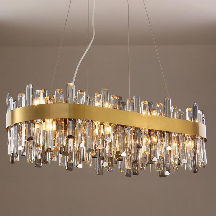 Crystal Luxury Amber Gold Chandelier - DWHOME