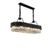 Crystal Luxury Black Art Deco Chandelier.