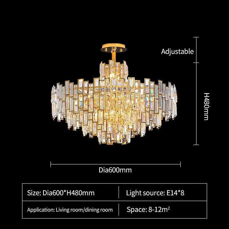 Crystal Luxury Contemporary Chandelier-DWHOME