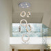 Crystal Luxury Crystalline Rings Chandelier.