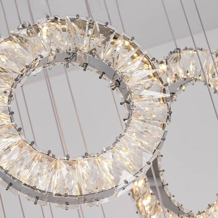 Crystal Luxury Crystalline Rings Chandelier.