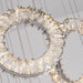 Crystal Luxury Crystalline Rings Chandelier.