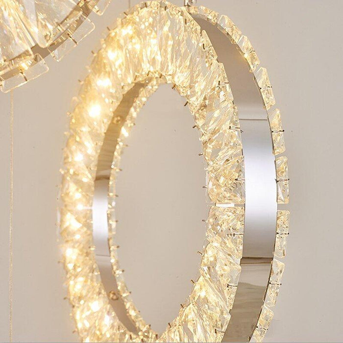 Crystal Luxury Crystalline Rings Chandelier.