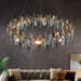 Crystal Luxury Dark Metal Chandelier.