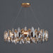 Crystal Luxury Dark Metal Chandelier.