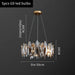 Crystal Luxury Dark Metal Chandelier.