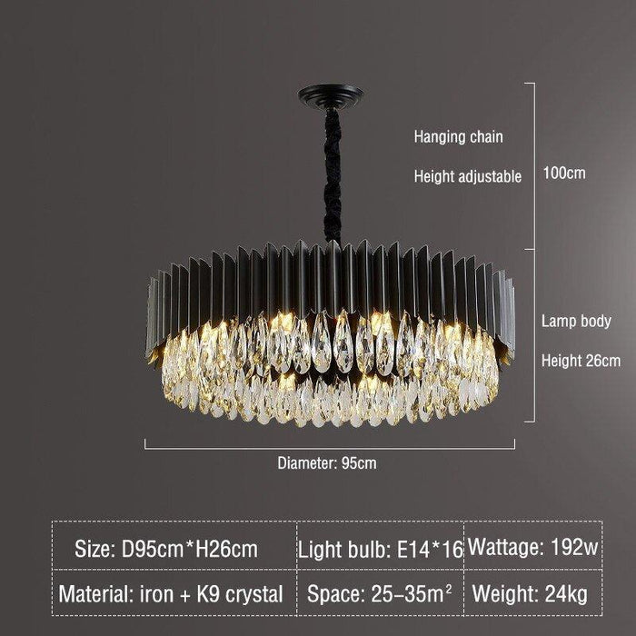 Crystal Luxury Dark Sky Chandelier.