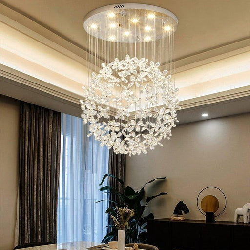 Crystal Luxury Flower Garden Chandelier.