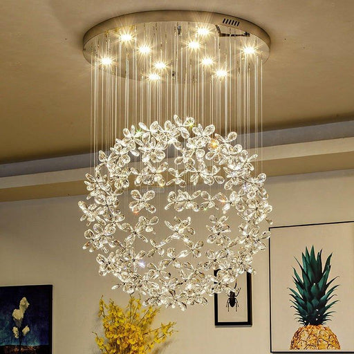 Crystal Luxury Flower Garden Chandelier.