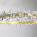 Crystal Luxury Flowery Halo Chandelier.