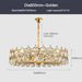 Crystal Luxury Golden Branch Chandelier.