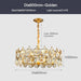 Crystal Luxury Golden Branch Chandelier.