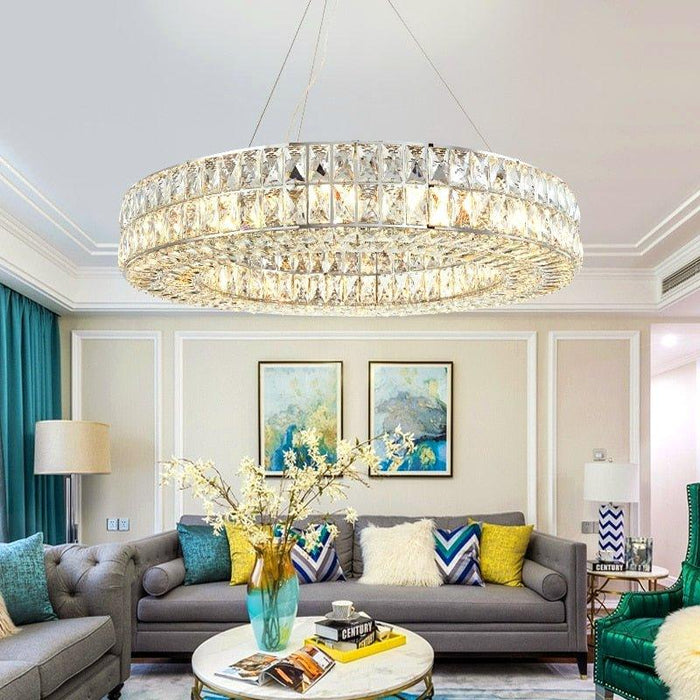 Crystal Luxury Golden Crown Chandelier - DWHOME