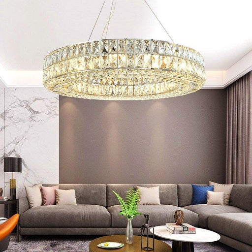 Crystal Luxury Golden Crown Chandelier.