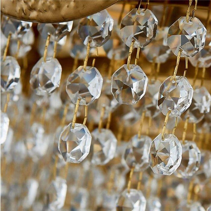 Crystal Luxury Golden Curtain Chandelier.