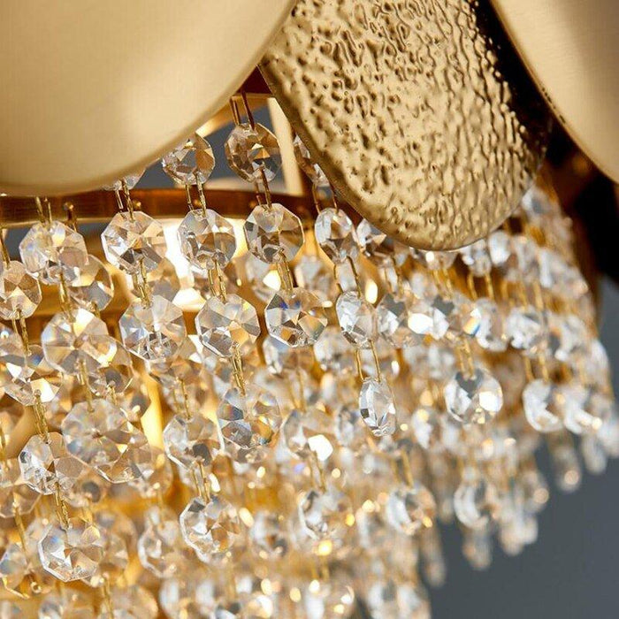 Crystal Luxury Golden Curtain Chandelier.