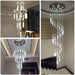 Crystal Luxury Golden Helix Chandelier.