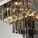 Crystal Luxury Golden Plateau Chandelier.