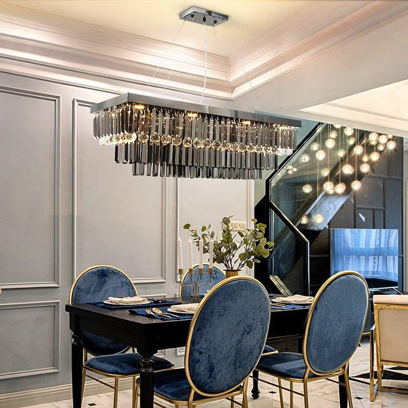 Crystal Luxury Golden Plateau Chandelier-DWHOME