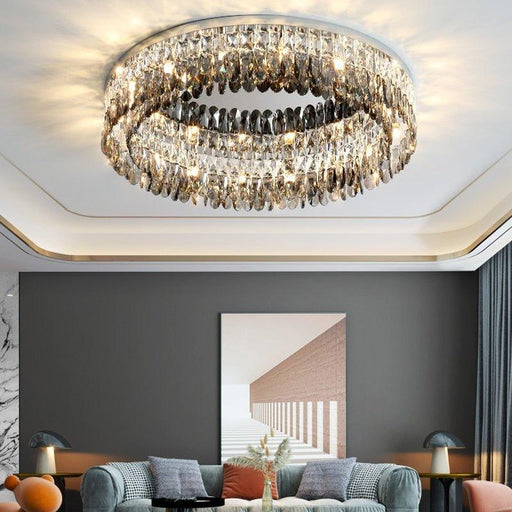 Crystal Luxury Golden Portal Chandelier.