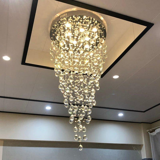 Crystal Luxury Golden Rainstorm Chandelier.